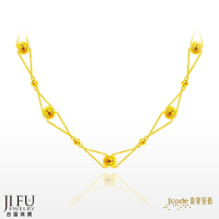 吉富珠寶銀樓-真愛密碼新款【幸福點滴（大版） - 黃金項鍊】→※下標前請先詢問當日價格※