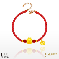 吉富珠寶銀樓-真愛密碼新款【大甲媽 果然招財平安蘋果-編織金手鍊】→※下標前請先詢問當日價格※