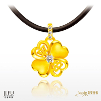 吉富珠寶銀樓-真愛密碼新款【平安幸運草 - 黃金墜子】→※下標前請先詢問當日價格※