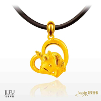 吉富珠寶銀樓-真愛密碼新款【愛戀獨角獸 - 黃金墜子】→※下標前請先詢問當日價格※