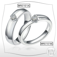 吉富珠寶銀樓-日韓求婚對戒 WR0101【十分鑽石對戒】→※下標前請先詢問當日價格※