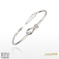 吉富珠寶銀樓-真愛密碼新款【緊扣最愛 - 純銀手環 / 手鐲】