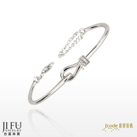 吉富珠寶銀樓-真愛密碼新款【緊扣最愛 - 純銀手環 / 手鐲】