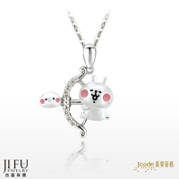 真愛密碼x卡娜赫拉的小動物【星座 射手座 P助和粉紅兔兔-純銀墜子+白鋼項鍊】→※下標前請先詢問當日價格※