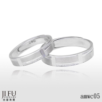 吉富珠寶銀樓-時尚PT950白金CNC雕刻男女對戒【編號：amwc05】→※下標前請先詢問當日優惠價格※