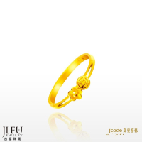 吉富珠寶銀樓-真愛密碼新款【有錢財花 - 黃金戒指／尾戒】→※下標前請先詢問當日價格※