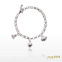 吉富珠寶銀樓-真愛密碼新款【平安鐘鼓鎖-純銀手鍊】→●下標前請先詢問當日價格●