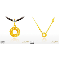 吉富珠寶銀樓-真愛密碼新款【編織緣份(金絲)-黃金墜子、黃金項鍊】→※下標前請先詢問當日價格