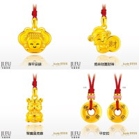 吉富珠寶銀樓-真愛密碼新款【大甲媽-保平安鎖、抱來財富財神、聚寶盆虎爺、平安扣 - 黃金墜子】→※下標前請先詢問當日價格