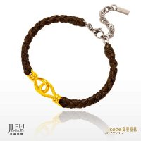 吉富珠寶銀樓-真愛密碼新款黃金手鍊【緊扣真愛 - 男／編織手鍊】→●下標前請先詢問當日價格●