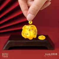 吉富珠寶銀樓-真愛密碼新款【撲滿小豬存錢筒 - 黃金擺件】→※下標前請先詢問當日優惠價格※
