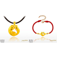 吉富珠寶銀樓-真愛密碼新款【好人緣狐仙 - 黃金墜子、編織金手鍊】 →※下標前請先詢問當日價格※