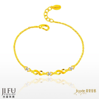 吉富珠寶銀樓-真愛密碼新款【無限的愛 (鋯石) - 黃金手鍊】→※下標前請先詢問價格與庫存※