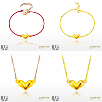 吉富珠寶銀樓-真愛密碼新款【小甜心 - 編織金手鍊、黃金手鍊、玫瑰鋼項鍊、黃金項鍊】→※下標前請先詢問當日價格※