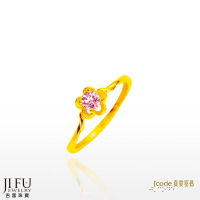 吉富珠寶銀樓-真愛密碼新款【春風朵朵-黃金戒指】→※下標前請先詢問當日優惠價格※