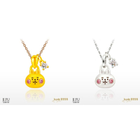 吉富珠寶銀樓-真愛密碼新款【卡娜赫拉的小動物 閃鑽粉紅兔兔 - 黃金墜子、純銀墜子】→※下標前請先詢問當日價格※