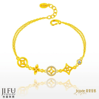 吉富珠寶銀樓-真愛密碼新款【老是有錢花 - 黃金手鍊】 →※下標前請先詢問當日價格※