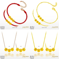 吉富珠寶銀樓-真愛密碼新款【大甲媽-珠事平安-小 - 編織金手鍊、黃金手鍊、玫瑰鋼項鍊、黃金項鍊】