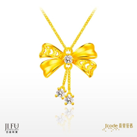 吉富珠寶銀樓-真愛密碼新款【蝴蝶結 - 黃金項鍊】→※下標前請先詢問當日價格※