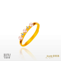 吉富珠寶銀樓-真愛密碼新款黃金戒指【珍美好 - 水晶珍珠黃金戒指】→●下標前請先詢問當日優惠價格●