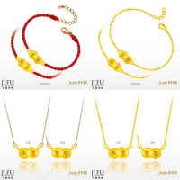 吉富珠寶銀樓-真愛密碼新款【大甲媽-蘋平安安-小 - 編織金手鍊、黃金手鍊、玫瑰鋼項鍊、黃金項鍊】