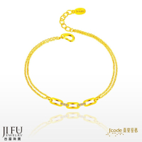 吉富珠寶銀樓-真愛密碼新款【一直熱戀 - 黃金手鍊】→※下標前請先詢問當日優惠價格※