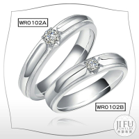 吉富珠寶銀樓-日韓求婚對戒 WR0102【十分鑽石對戒】→※下標前請先詢問當日優惠價格※