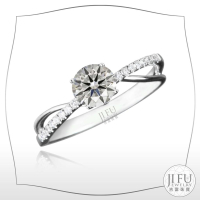 吉富珠寶銀樓-K金求婚戒【KWS18005四爪曲線戒】→●下標前請先詢問當日優惠價格●線戒14K 18K精美車工鑽石