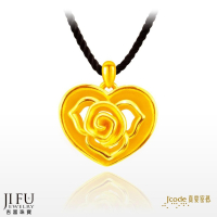 吉富珠寶銀樓-真愛密碼新款【薔薇心語 - 大版黃金墜子】→※下標前請先詢問當日價格※