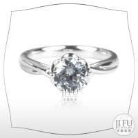 吉富珠寶銀樓-白金求婚戒【PTWS18005六爪花朵系列】→●下標前請先詢問當日優惠價格●PT950 非18K 14K
