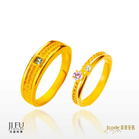 吉富珠寶銀樓-真愛密碼新款黃金戒指【好幸福 - 男／女黃金戒指】→●下標前請先詢問當日優惠價格●