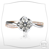 吉富珠寶銀樓-K金求婚戒【KWS18002花朵造型戒】→●下標前請先詢問當日優惠價格●線戒14K 18K精美車工鑽石