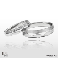 吉富珠寶銀樓-白金時尚對戒【編號:003864-MW】CNC經典工藝→※下標前請先詢問當日優惠價格※