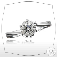 吉富珠寶銀樓-K金求婚戒【KWS18009六爪曲線戒】→●下標前請先詢問當日優惠價格●線戒14K 18K精美車工鑽石