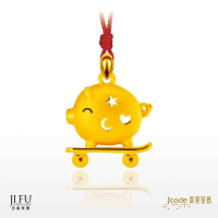 吉富珠寶銀樓-真愛密碼【活潑豬 - 黃金墜子】→※下標前請先詢問當日價格※