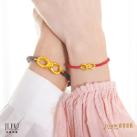 吉富珠寶銀樓-真愛密碼新款【無限結伴 - 男女編織金手鍊】→※下標前請先詢問當日價格※