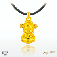 吉富珠寶銀樓-真愛密碼新款【聚寶盆財神 - 黃金墜子】→※下標前請先詢問當日價格※