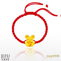 吉富珠寶銀樓-真愛密碼新款【旺財鼠 - 編織金手鍊】→※下標前請先詢問當日價格※