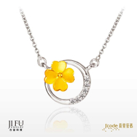 吉富珠寶銀樓-真愛密碼新款金銀配項鍊【簡單的幸福 - 金銀配項鍊】→●下標前請先詢問當日優惠價格●