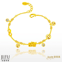 吉富珠寶銀樓-真愛密碼新款【無限賺五錢貔貅 - 黃金手鍊】 →※下標前請先詢問當日價格※