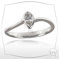 吉富珠寶銀樓-白金求婚戒【PTWS18006馬眼曲線戒】→※下標前請先詢問當日優惠價格※PT950 非18K 14K