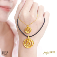 吉富珠寶銀樓-真愛密碼新款【永恆之戀- 男女黃金墜子】→※下標前請先詢問當日優惠價格※