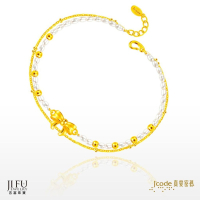 吉富珠寶銀樓-真愛密碼新款【珍甜蝴蝶結 - 天然珍珠金手鍊．雙排】→※下標前請先詢問價格與庫存※