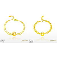 吉富珠寶銀樓-真愛密碼新款【永恆緣份 - 黃金手鍊(寬、細)】→※下標前請先詢問當日優惠價格※