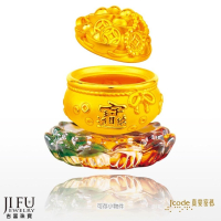 吉富珠寶銀樓-真愛密碼新款【聚寶盆 - 黃金擺件(大、小)】→※下標前請先詢問當日價格※