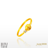 吉富珠寶銀樓-真愛密碼新款【有錢財賺 - 黃金戒指／尾戒】→※下標前請先詢問當日價格※