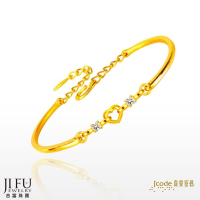 吉富珠寶銀樓-真愛密碼新款【心繫愛 - 黃金手環 / 手鐲】→※下標前請先詢問當日優惠價格※