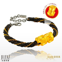 吉富珠寶銀樓-真愛密碼新款【大甲媽 貔貅-男／編織金手鍊】→※下標前請先詢問當日優惠價格※