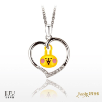 真愛密碼X卡娜赫拉的小動物【愛戀粉紅兔兔-金銀配墜子+白鋼項鍊】→※下標前請先詢問當日優惠價格※