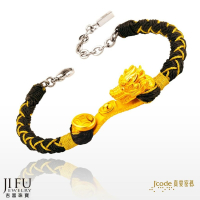 吉富珠寶銀樓-真愛密碼新款【龍有錢 - 男／編織金手鍊】→※下標前請先詢問當日優惠價格※